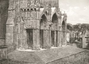 Chartres-i székesegyház - Déli kapuzat, XII. század alkotó: Charles Nègre