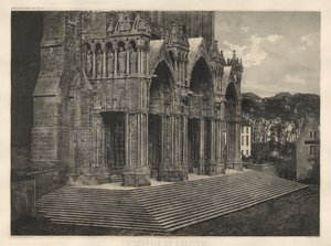 A chartres-i székesegyház. Déli kapuzat. alkotó: Charles Nègre