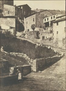 Egy utca Grasse-ban, 1852. alkotó: Charles Nègre