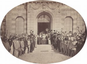 Asile Impérial de Vincennes: Tisztelgés a császár előtt 1859. augusztus 15-én (fénykép) alkotó: Charles Nègre