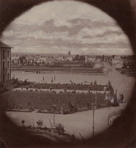 Vincennes császári menedékháza, Charenton látképe, 1858-59. alkotó: Charles Nègre