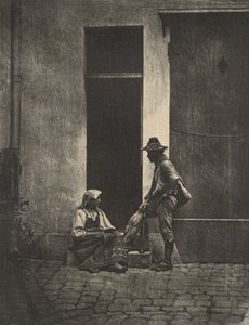 [Pifferari hazatér]. alkotó: Charles Nègre