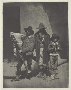 Utcai zenészek állnak alkotó: Charles Nègre