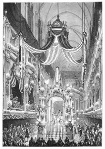 Temetés a Notre Dame-ban, Párizs, 1746, 1885.