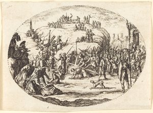 A kis kereszthordás alkotó: Charles Nicolas Cochin I after Jacques Callot