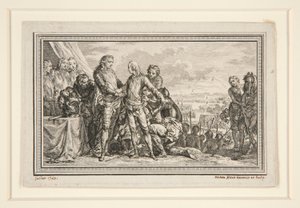 Le Roi arme le Dauphin a Fontenoy (A király felfegyverzi a Dauphint Fontenoyban)