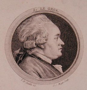 Joseph Le Gros (1739-93) portréja, Simon Charles Miger (1736-1820) metszetével (metszet) alkotó: Charles Nicolas II (after) Cochin