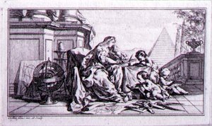Aritmetika, próbaillusztráció Denis Diderot (1713-84) művéhez (rézkarc) alkotó: Charles Nicolas II Cochin
