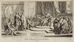 Aquitaine diétája Toulouse-ban, 790 (metszet) alkotó: Charles Nicolas II Cochin