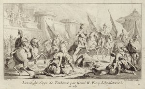 Henrik angol király feloldja Toulouse ostromát alkotó: Charles Nicolas II Cochin