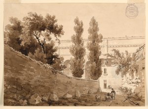 Egy helység Dél-Franciaországban alkotó: Charles Nicolas Ransonnette