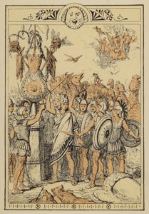 Történetek Luciantól: A Hold népe meglepett a felhőkentaurokkal (színes litó) alkotó: Charles Oliver Murray