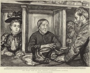 Egy zálogos pult mögött (litho) alkotó: Charles Paul (after) Renouard
