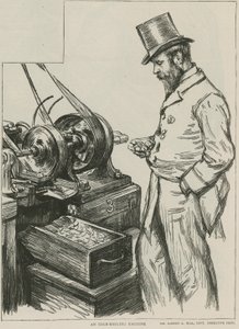 Élhengerlő gép a Királyi Pénzverdében alkotó: Charles Paul Renouard
