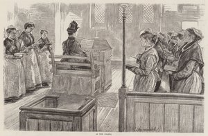 Női börtönélet Wokingban alkotó: Charles Paul Renouard