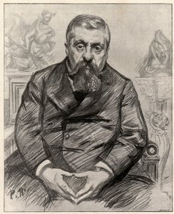 Charles Alexandre Dupuy (1851-1923) francia államférfi portréja. alkotó: Charles Paul Renouard