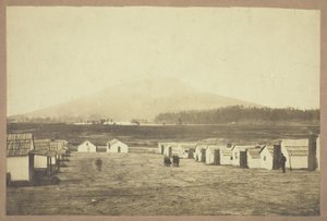 Untitled (hadsereg tábora, talán a Lookout Mountain csatából, Chattanooga, Tennessee) alkotó: Charles Peck