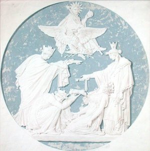 Terv Napóleon (1769-1821) dicsőségét ábrázoló medalionhoz (ceruza és wc, papír)
