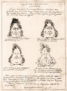 A november 14-i meghallgatáson készült krokádok - Charles Philipon (1800-1862) Louis Philippe körtében című rajzfilmje - 1832 - (Louis-Philippe fokozatosan körtévé változik)