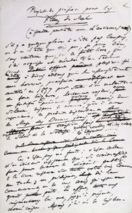 Projektek a „les Fleurs du Mal” 2. kiadásának előszavaihoz (toll és tinta papíron) alkotó: Charles Pierre Baudelaire