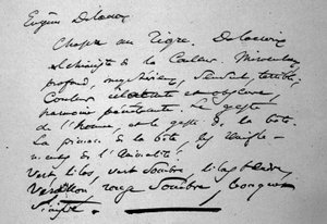 Charles Baudelaire (1821-1867) költő 1846-ban megjelent szövege Eugene Delacroix festőről