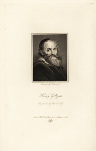 Hendrick Goltzius német származású holland nyomdász, rajzoló és festő portréja alkotó: Charles Pye