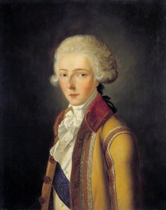Louis Antoine Henri de Bourbon-Conde, Enghien hercegének (1772-1804) portréja – 1788 körül ábrázolja, aki a „Conde-házból” származó őzike hasú vadászfestékét viseli. Charles Rauch (1791-1857) festménye 1836. Dim. 0,65x0,54 m. - Louis-Antoi portréja alkotó: Charles Rauch