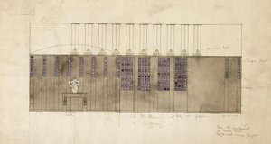 Tervezés falra, asztalra és ajtókra, az A.S. Ball, Berlin, 1905 alkotó: Charles Rennie Mackintosh