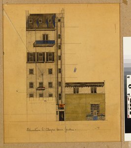 London, Elevation of Proposed Studio in Glebe Place and Upper Cheyne Walk alkotó: Charles Rennie Mackintosh