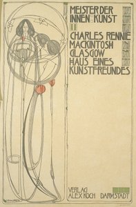 Az Egy művészetbarát házának címlapja (Belsőművészeti mester II), 1902 alkotó: Charles Rennie Mackintosh