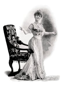 Egy párizsi színésznő, Mademoiselle Charlotte Wiehe, 1901.