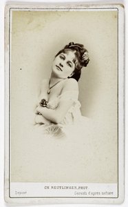Henriette Victoire Drouard (1851-1923) színésznő portréja.