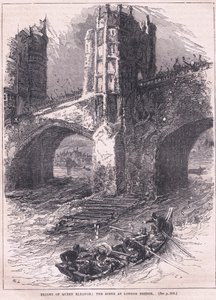 Eleanor királynő repülése: jelenet a London Bridge-nél, i.sz. 1263 alkotó: Charles Ricketts