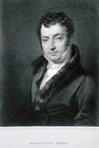 Washington Irving (1783-1859), metszet: Moseley Isaac Danforth (1862) (metszet) alkotó: Charles Robert (after) Leslie