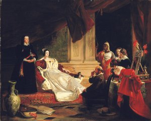 Sancho Panza a hercegnő lakásában, 1857 alkotó: Charles Robert Leslie