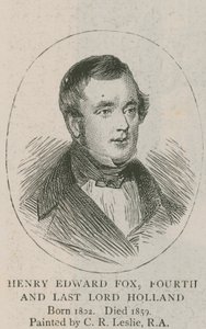 A családi kép - a Holland House könyvtára alkotó: Charles Robert Leslie