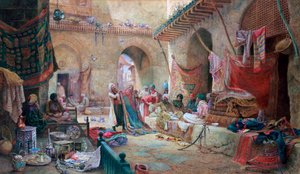Szőnyegbazár, Kairó, 1887