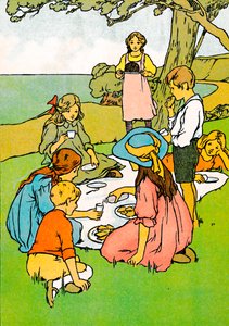 Karácsonyi vacsora Új-Zélandon, 1912 alkotó: Charles Robinson