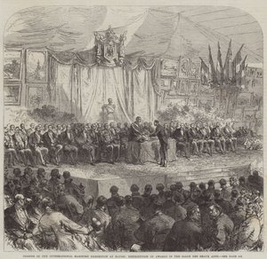 A Havre-i Nemzetközi Tengerészeti Kiállítás lezárása, díjak kiosztása a Salon des Beaux Arts-ban alkotó: Sir John Charles Robinson