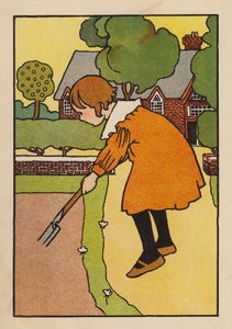 Illusztráció a Babes and Birds (színes litográfia) számára alkotó: Charles Robinson