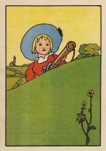 Illusztráció a Babes and Birds (színes litográfia) számára alkotó: Charles Robinson
