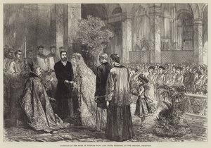 Norfolk hercegének házassága Lady Flora Hastingsszel a bromptoni oratóriumban