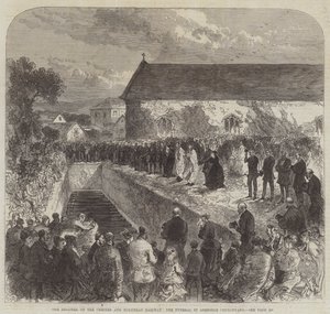 Katasztrófa a Chester és Holyhead vasúton, temetés az abergelei templomkertben