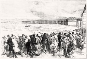 A Tay-híd december 29-én, hétfőn, tíz órakor megjelent (metszet) alkotó: Charles Robinson