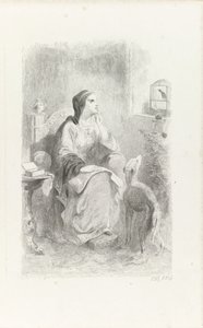 Helene kinéz az ablakon alkotó: Charles Rochussen