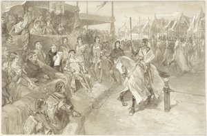 Bajnokság Haarlemben, De Roos van Dekama epizódjának illusztrációja alkotó: Charles Rochussen