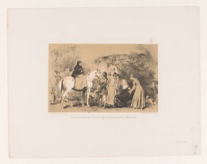 Nő lóháton A hollandok a szász-frankó korban (cím a tárgyon)