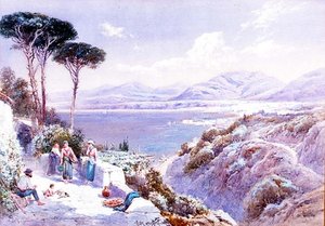 Az olasz tengerparton alkotó: Charles Rowbotham