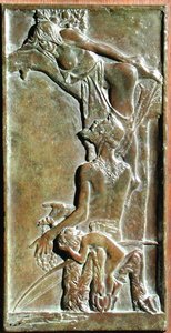Nimfa és Szatír, 1930 körül (bronz) (lásd még: 165265 és 165264)