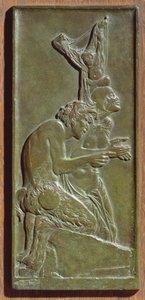 Nimfa és Szatír, 1930 körül (bronz) (lásd még: 165266)